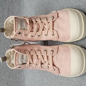 Women's Palladium Pampa Hi Boots in Rose Brick